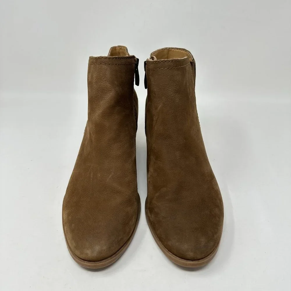 Franco Sarto Wera Wedge Soft Leather Ankle Booties Boots